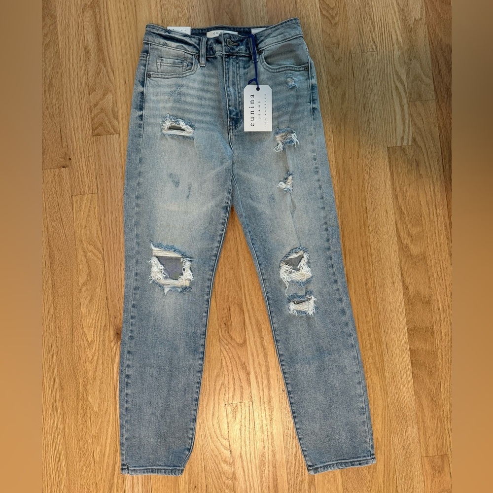 NWT Eunina Tobi jeans - super high rise, mom jean, crop